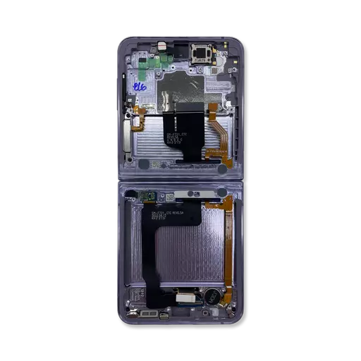 Inner OLED Screen Assembly (Service Pack) (Bora Purple) - Galaxy Z Flip-4 5G (2022) (F721)