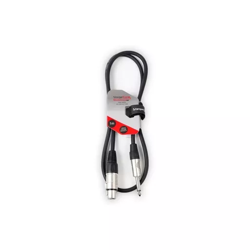 StageCore 6.35mm Mono Jack Plug to Female XLR Cable