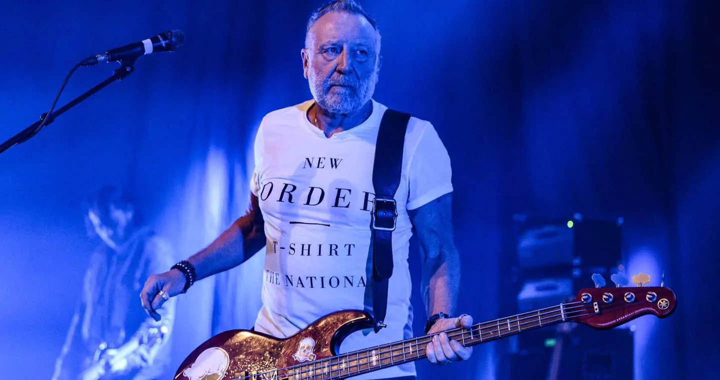 Peter Hook (Joy Division, New Order) with Pinegrove GS78 guitar strap