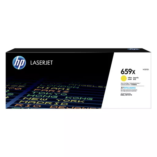 HP 659X (W2012X) High Yield Yellow Original LaserJet Toner Cartridge (29000 Yield)