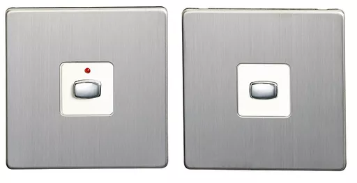 EnerGenie MIHO046 light switch Brushed steel, White