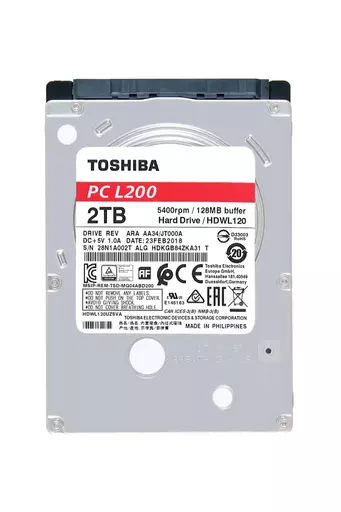 Toshiba L200 2.5" 2 TB Serial ATA III