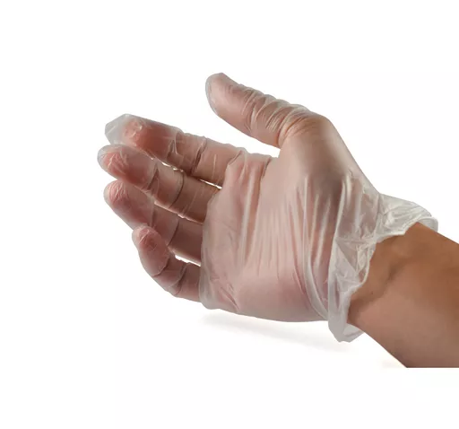 Extra Large Powder Free Vinyl Gloves - Clear