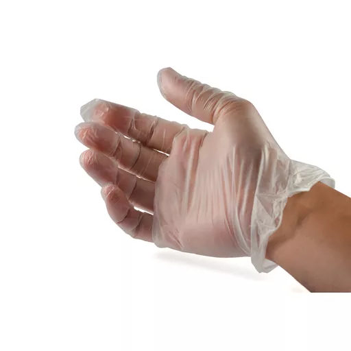 Extra Large Powder Free Vinyl Gloves - Clear