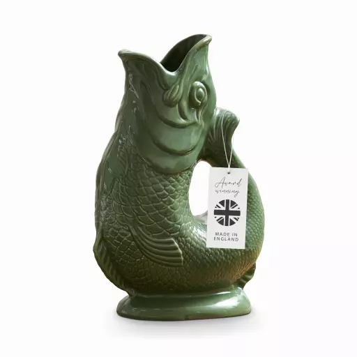 The Wade Fish Jug in Green 0.6 Litre