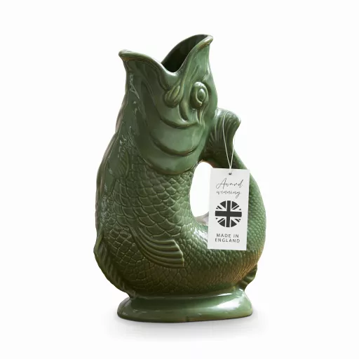 The Wade Fish Jug in Green 1.2 Litre