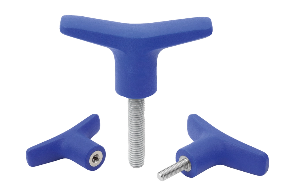 K2265 - Visually Detectable T-Grips With Stainless Steel Thread M5-M12
