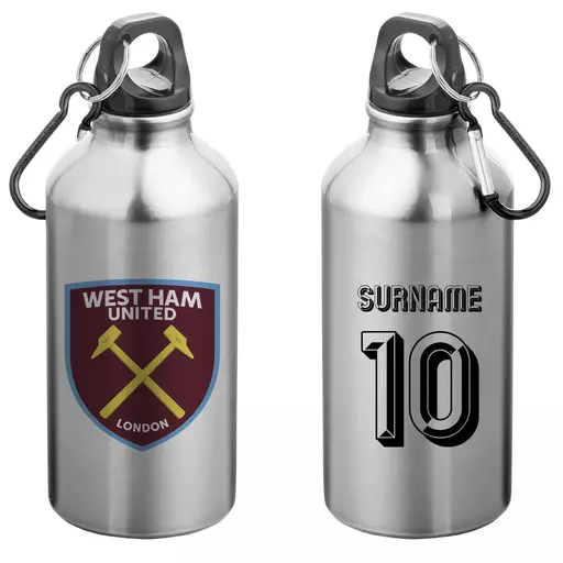 West Ham United FC Retro Shirt Water Bottle