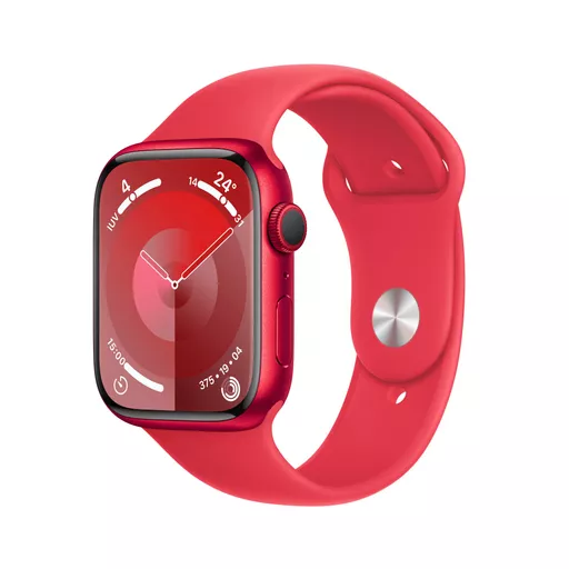 Apple Watch Series 9 GPS 45mm (PRODUCT)RED Aluminium Case w/ (PRODUCT)RED Sport Band - S/M