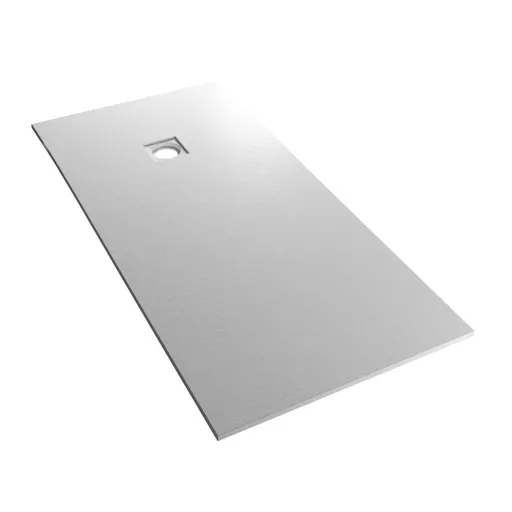 Crossland  1600mm x 700mm Slate Finish Shower Tray - Light Grey