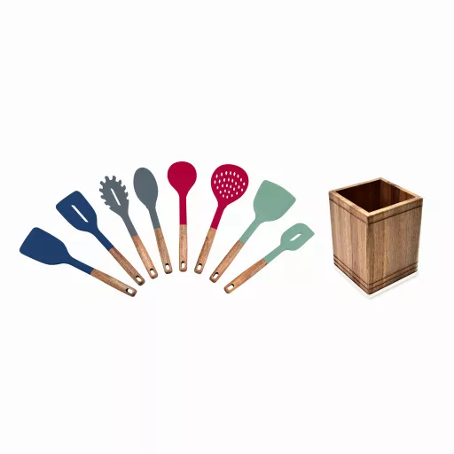 8 Piece Utensils with Holder
