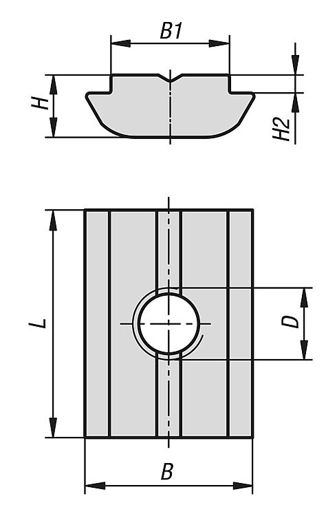 Twist In Slot For Aluminium Profile.