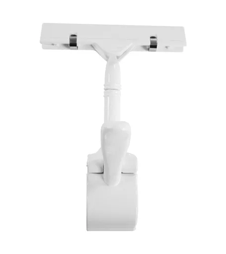White Clamp Card Holder - 110mm