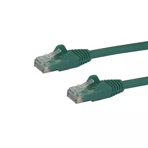 StarTech.com 10m CAT6 Ethernet Cable - Green CAT 6 Gigabit Ethernet Wire -650MHz 100W PoE RJ45 UTP Network/Patch Cord Snagless w/Strain Relief Fluke Tested/Wiring is UL Certified/TIA