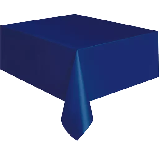 Navy Blue Plastic Tablecover