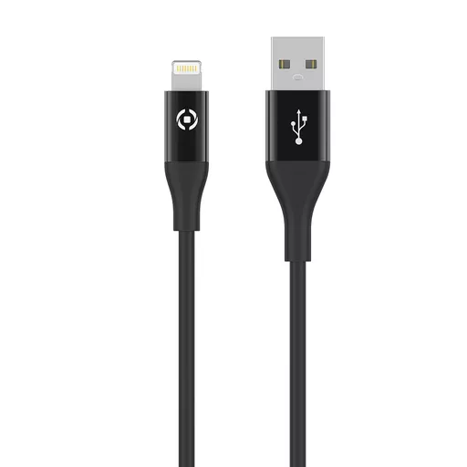 Celly USBLIGHTCOLORBK lightning cable 1 m Black