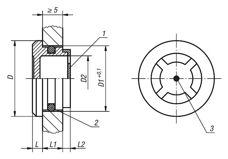 Oil Sight Level Glass. For 20mm Hole. With Reflector. Plastic.