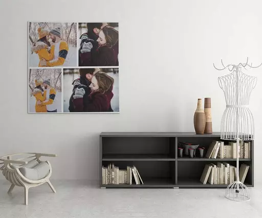 Personalised 4 Photo Collage Canvas