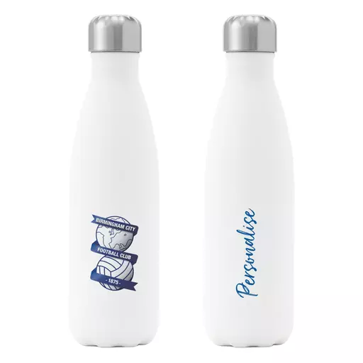 Birmingham City FC Crest Insulated Water Bottle - White