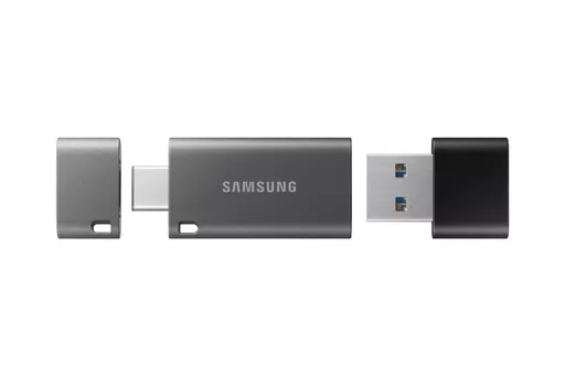 Samsung MUF-128DB USB flash drive 128 GB USB Type-A / USB Type-C 3.2 Gen 1 (3.1 Gen 1) Black, Silver