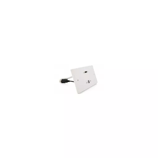 Double Gang  HDMI & USB-B Wall Plate (Fly lead couplers)