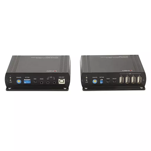 Lindy 140m Cat.6 DVI-D, USB, Audio and RS-232 KVM Extender