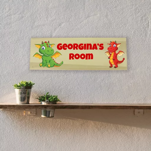 Dragon Bedroom Wooden Sign