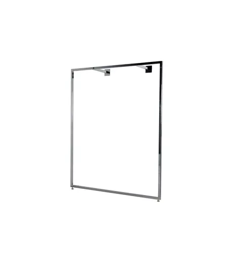 4ft Chrome Wall Hanging Clothes Rail