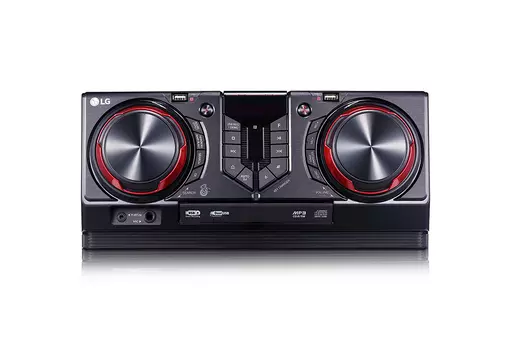 LG CJ45 home audio system Home audio mini system Black, Red