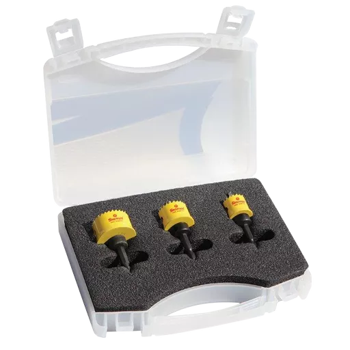 STARRETT 3 Piece Smooth Cut Hole Saw Kit