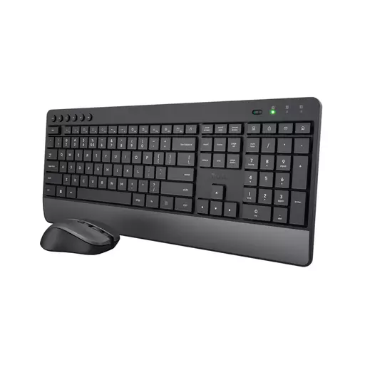 Trust Trezo keyboard Mouse included RF Wireless QWERTY UK English Black