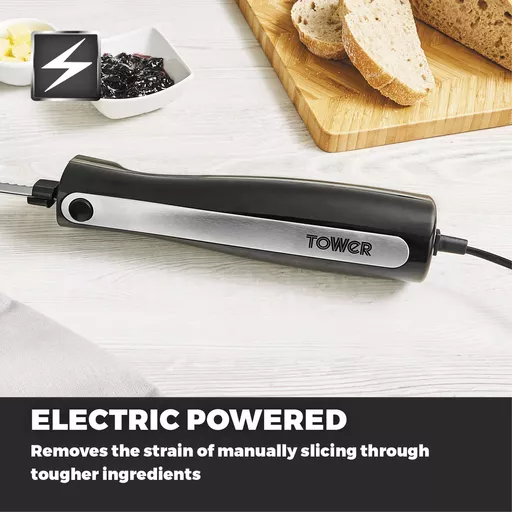 Electric Knife with fork and black case