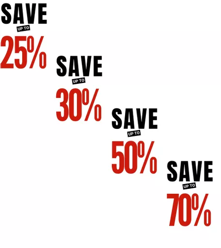 'Save Up to Percentage' Poster - 500mm x 750mm