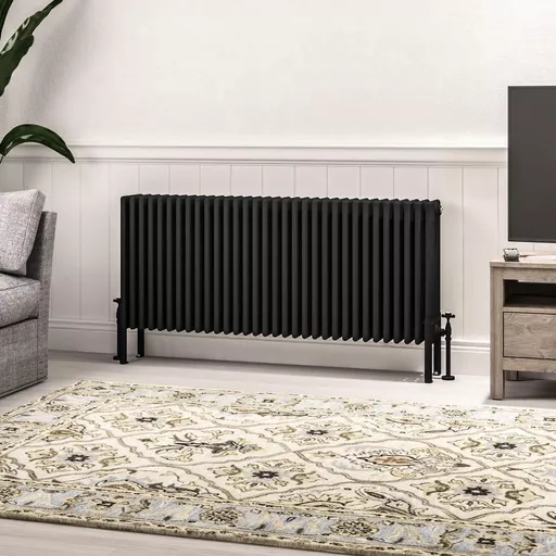 Imperia 6 Column Radiator 600 x 1460mm Matt Black