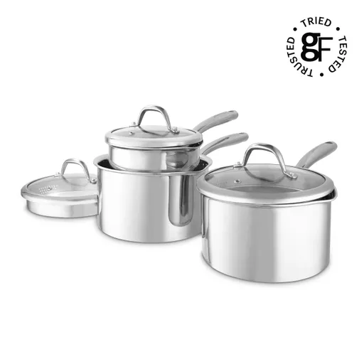 Tri-Ply 3 Piece Saucepan Set