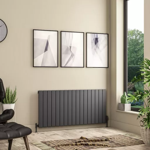 Addington II Radiator 600 x 1262 Type10 Matt Anthracite