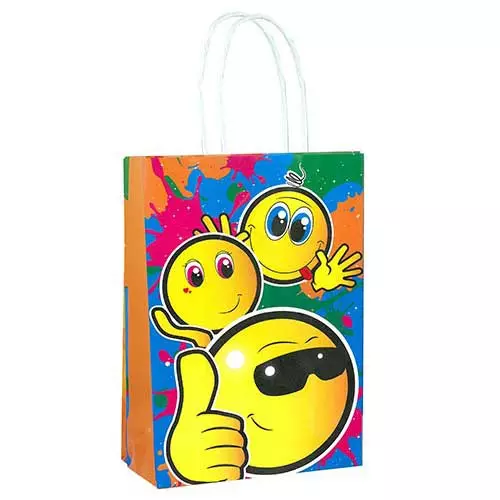 Smiley Face Paper Party Bag - Pack of 48