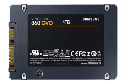 Samsung 860 QVO 2.5" 4000 GB Serial ATA III V-NAND MLC