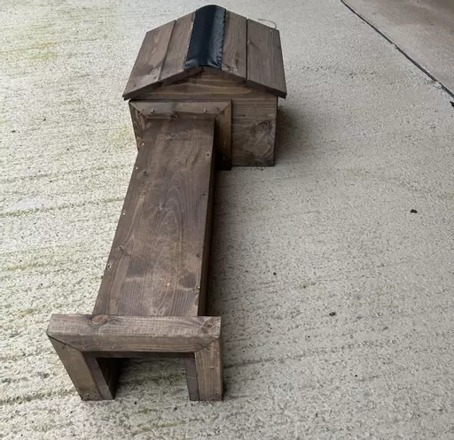 Shell duck Nest Box Tunnel Overhead View