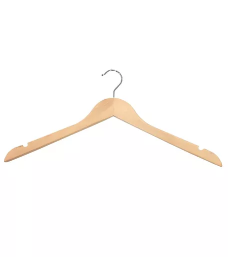 Light Wooden Wishbone Hanger with No Bar - 450mm - Box of 50