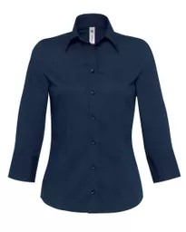 Women's Milano Poplin 3/4 Sleeve Shirt