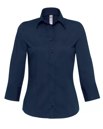 Women's Milano Poplin 3/4 Sleeve Shirt