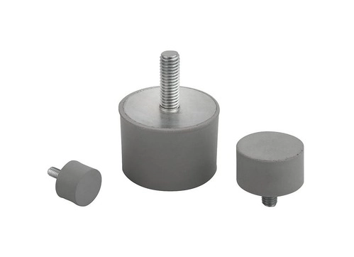 K1318 - 316 Stainless Steel Rubber Impact Buffer Medium Hardness In Grey Size M3-M10