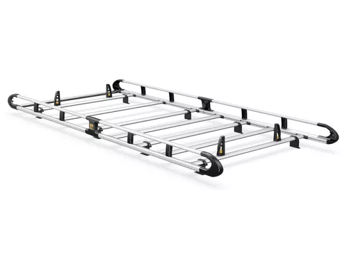 Mercedes Vito 2003-2014 L2, H1 Twin Rear Doors - ULTI Rack+ (Aluminium) - 6 Bar Roof Rack