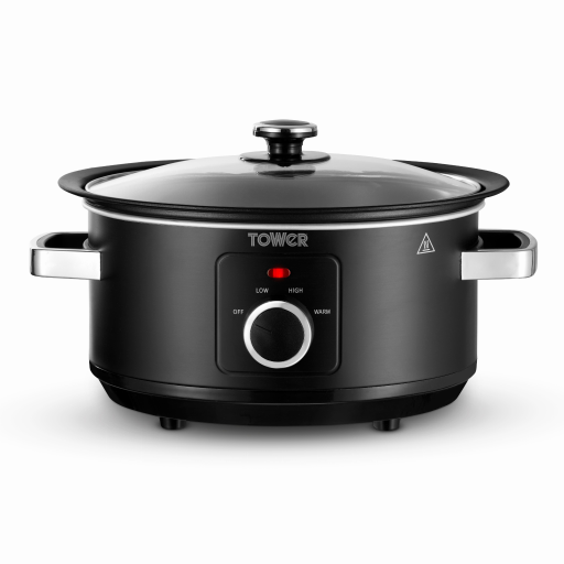 Tower 3.5 Litre Sear & Stew Slow Cooker Black