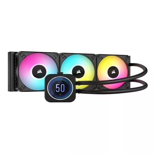 Corsair H150i ELITE LCD XT 360mm RGB Cooler Black