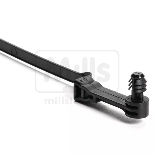 Fixing Tie with Fir Tree, Disc and Stand-Off UV-Resistant Pk1000