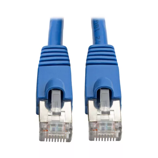 Tripp Lite N262-001-BL Cat6a 10G Snagless Shielded STP Ethernet Cable (RJ45 M/M), PoE, Blue, 1 ft. (0.31 m)