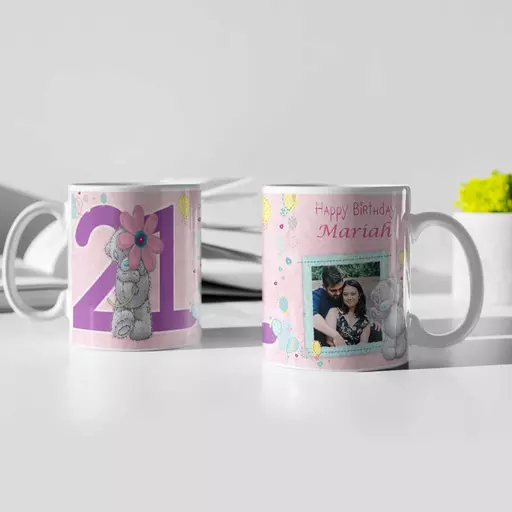 Personalised 21st Happy Birthday Mug - Add Name