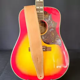 BS53 tan leather guitar strap Pinegrove 143854.jpg